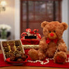 Hugs & Kisses Teddy Bear with Chocolates