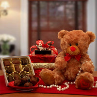 Hugs & Kisses Teddy Bear with Chocolates