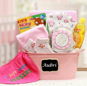 Baby Basics Gift Pail Pink