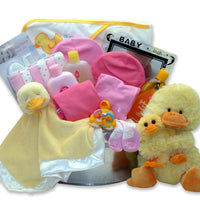 Bath Time Baby New Baby Basket Large - Pink