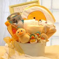 Bath Time Baby New Baby Basket Medium - Pink