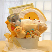 Bath Time Baby New Baby Basket Medium- Yellow