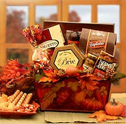 A Gourmet Fall Harvest Fall Gift Basket