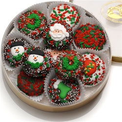 Chocolate Dipped Holiday Oreo Cookies 16 pc