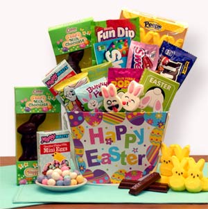 Hoppy Bunny Treats Easter Gift Basket