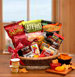 A Little Spice Gourmet Salsa & Chips Gift Basket